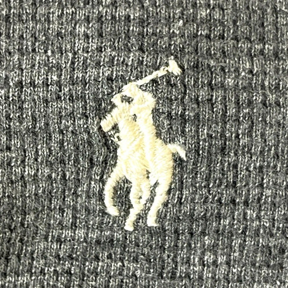 Polo Ralph Lauren Sleepwear Men's Waffle Knit Grey Large Cotton Shirt 2XL *Read*